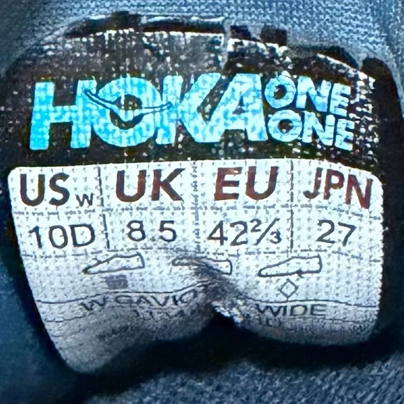 Hoka One One Gaviota 5 Shoes Blue / Pink - Womens 10 D Wide - Picture 6 of 7